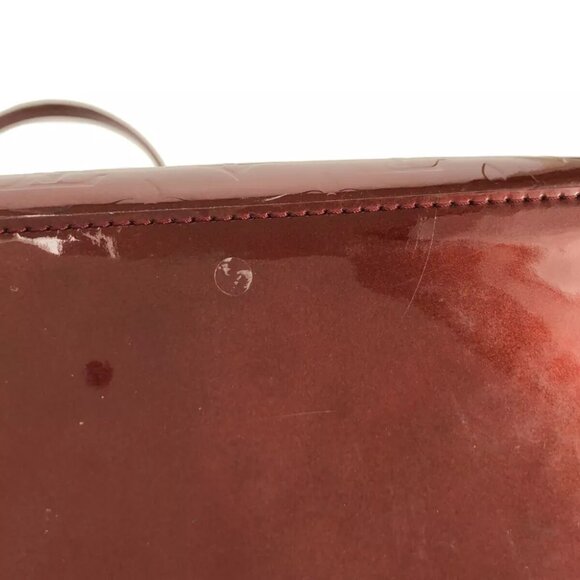 LOUIS VUITTON Wilshire GM M91664 Rouge Fauviste Monogram Vernis - Picture 12 of 16